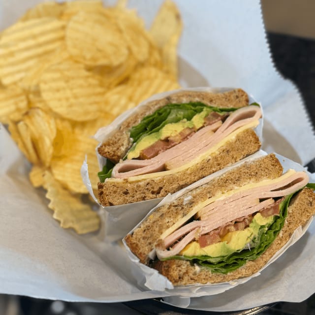 Turkey Avocado Bacon Sandwich.