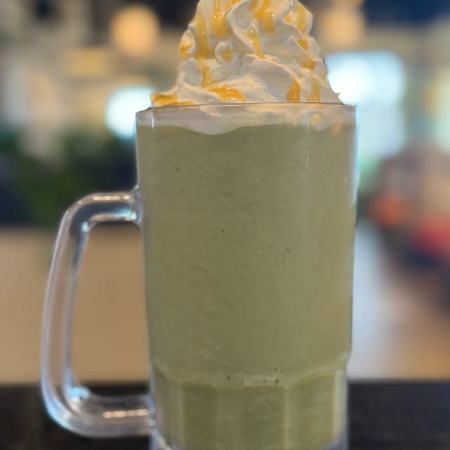 White Mocha Green Freddo.