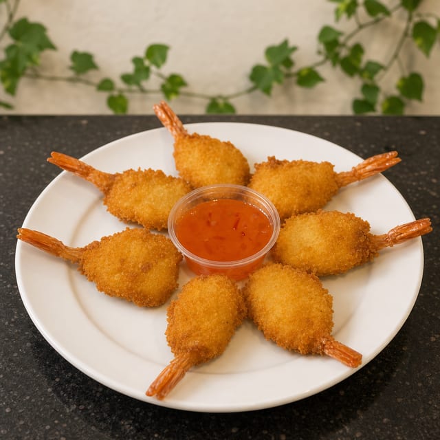 Crispy Butterfly Shrimp.