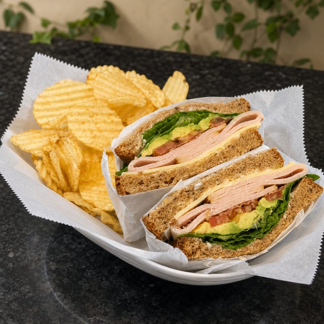Turkey Avocado Bacon Sandwich.