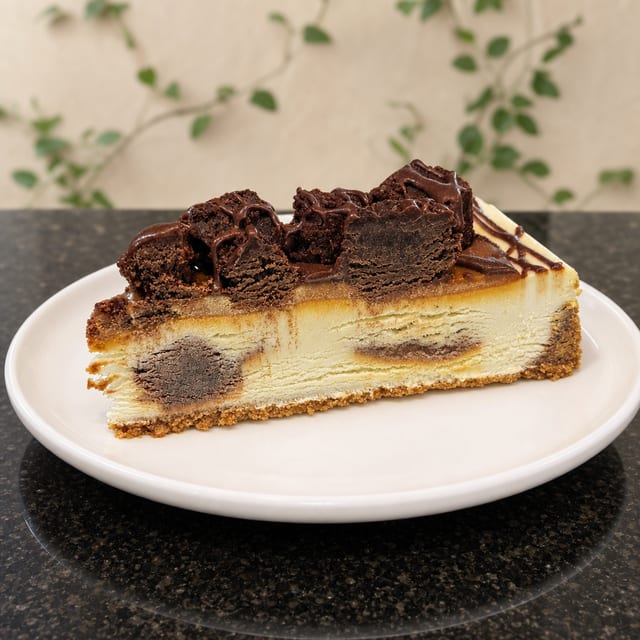 Caramel Brownie Cheesecake.