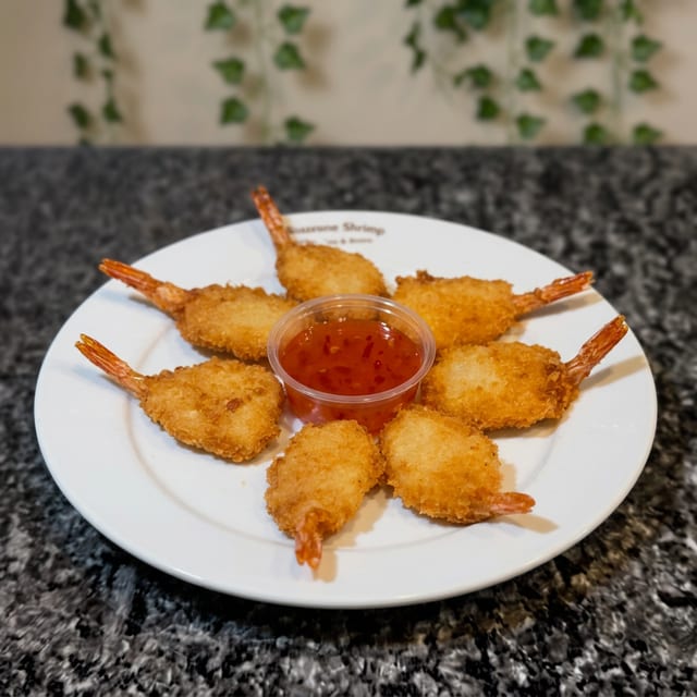 Crispy Butterfly Shrimp.